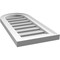 Ekena Millwork Round Top Surface Mount PVC Gable Vent: Functional, w/ 2"W x 1-1/2"P Brickmould Frame, 12"W x 26"H GVPRT12X2602SF - alternate 4